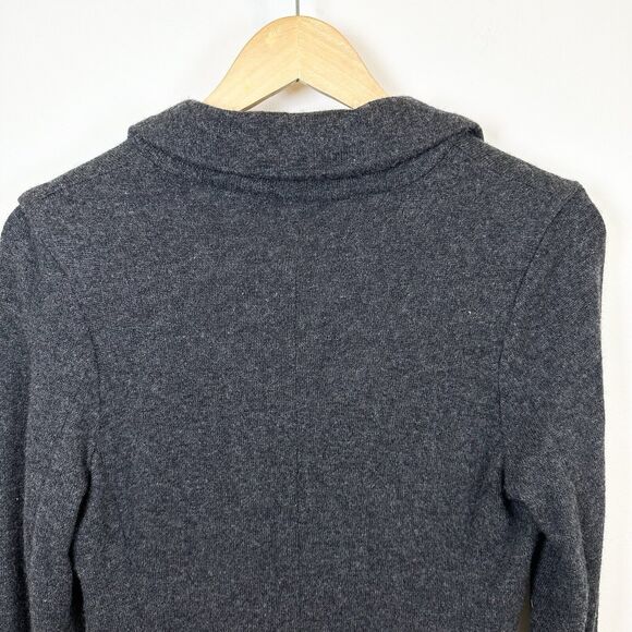 McDuff Sweater Women’s Small Gray Wool Cashmere Blend Cardigan Office Classic - Picture 8 of 11